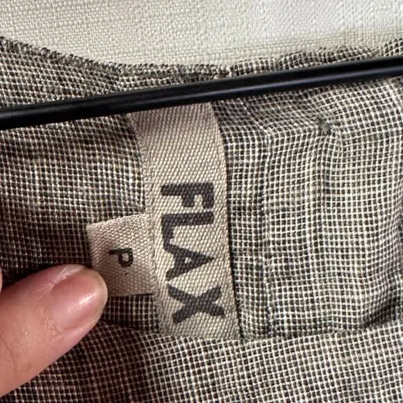 FLAX 100% Linen Dress Women's S Sleeveless Tank Lagenlook Hippie Artsy Summer - Picture 4 of 13